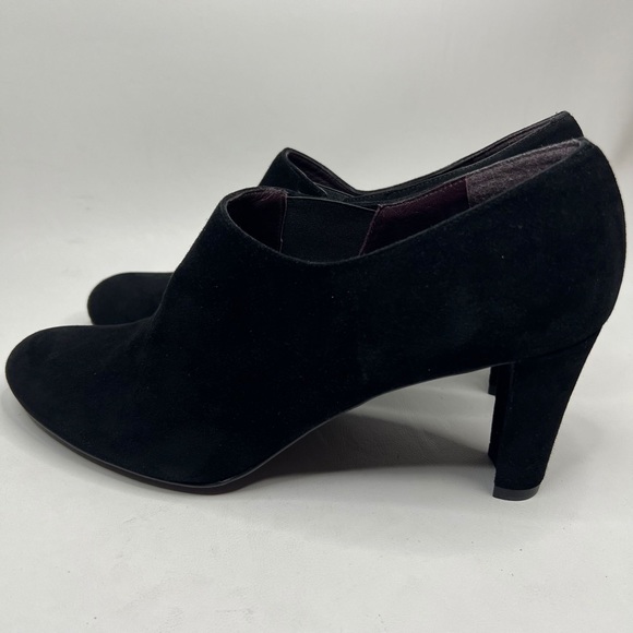STUART WEITZMAN SPAIN🇪🇸MADE Suede Pumps Booties Chunky Heel OW88728 Size 10 - Picture 10 of 16